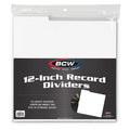 Vinyl Divider Header Cards With Tabs (White 25 x Pack) - BCW (Vinyl LP)