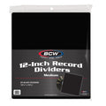 Vinyl Divider Header Cards (Black 25 x Pack) - BCW (Vinyl LP)