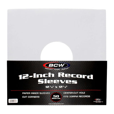 Paper Record 12" Inner Sleeves (50 Sleeves Pack) (Vinyl LP)