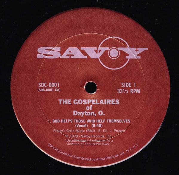Gospelaires - God Helps Those Who Help Themselves (VG+) (Vinyl LP)
