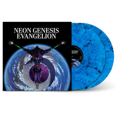 Neon Genesis Evangelion Soundtrack (Limited Deep Blue Black 'Smokey Blue' Marble Coloured 2LP Vinyl) (Vinyl LP)