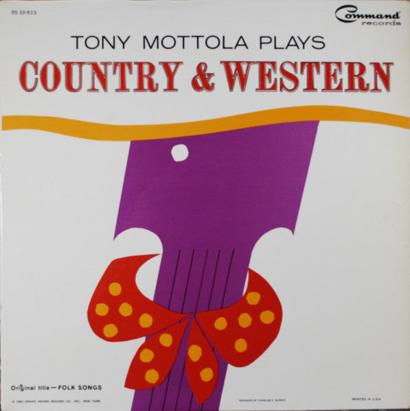Mottola, Tony - Tony Mottola Plays Country & Western (VG+) (Vinyl LP)