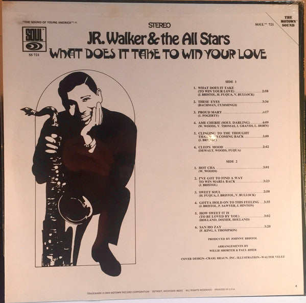Walker, Jr. & The All Stars - What Does It Take To Win Your Love (Vinyl, VG+) (Vinyl LP)