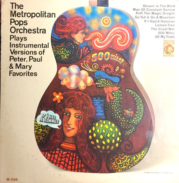Metropolitan POPS Orchestra - Plays Instrumental Versions Of Peter, Paul & Mary Favorites (VG) (Vinyl LP)