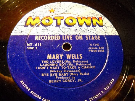 Wells, Mary - Recorded Live On Stage (VG) (Vinyl LP)