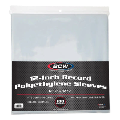 Vinyl Records Sleeves - Medium Weight 12" Album Polyethylene Outer Record Sleeves (100 Sleeve Pack) (Vinyl LP)