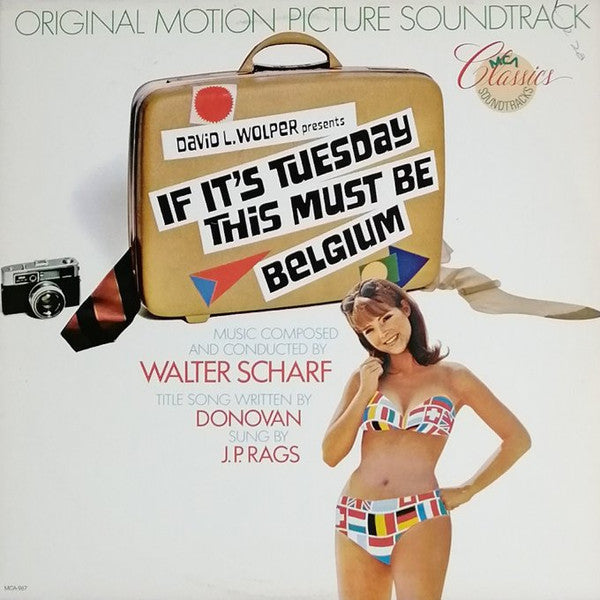 If It's Tuesday This Must Be Belgium (Original Motion Picture Soundtrack) - Scharf, Walter (NM or M-) (Vinyl LP)