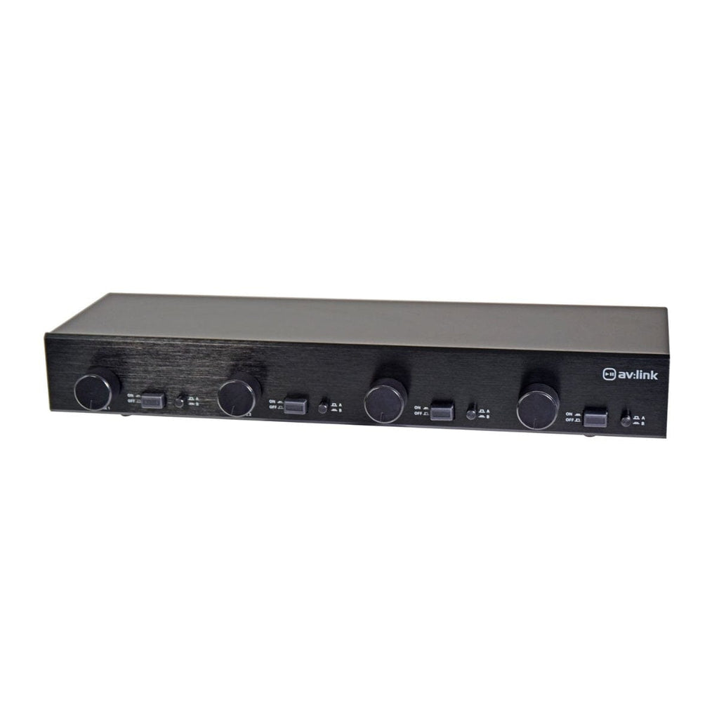 AV Link 2 x 4 Speaker Switch Matrix with Volume Control