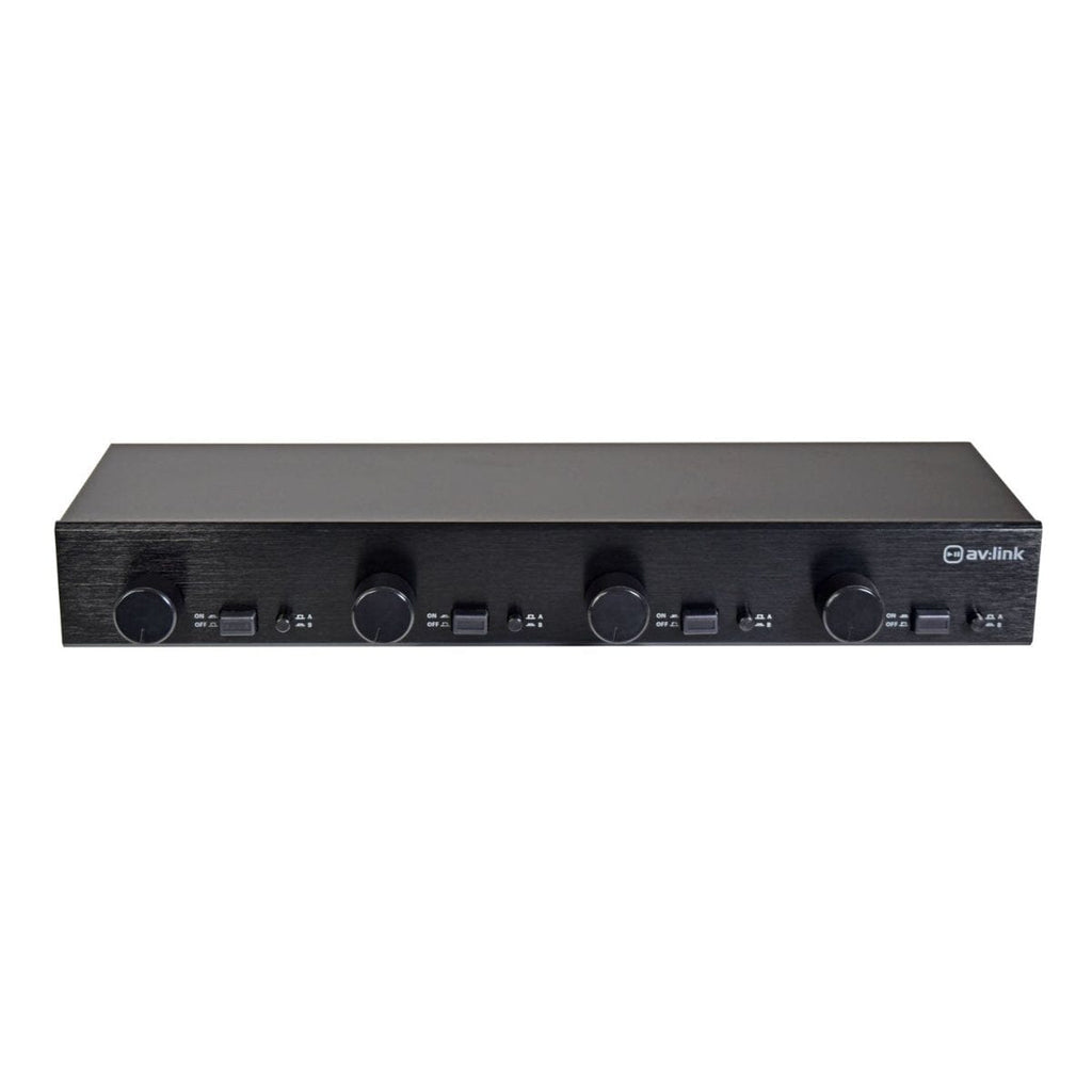 AV Link 2 x 4 Speaker Switch Matrix with Volume Control