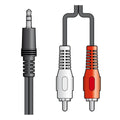 AV Link 3.5mm Stereo Plug to 2 x RCA Plugs Lead - 1.2m