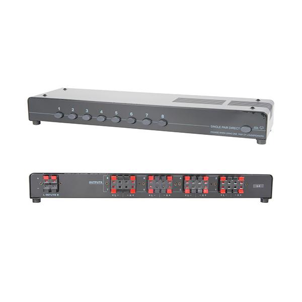 AV Link 8 Way Speaker Selector Switch with Overload Protection