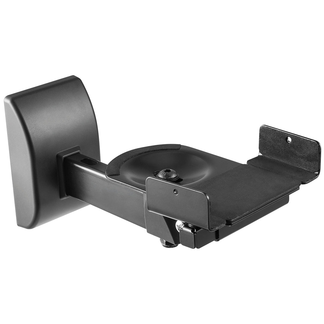 Universal Bookshelf Speaker Wall Mounts - Black (Pair)