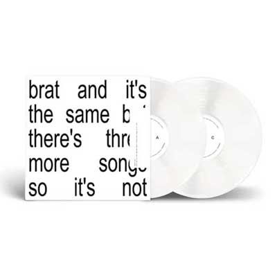 XCX, Charli - Brat and it’s the same but there’s three more songs so it’s not (Limited White 2LP Vinyl) (Vinyl LP)