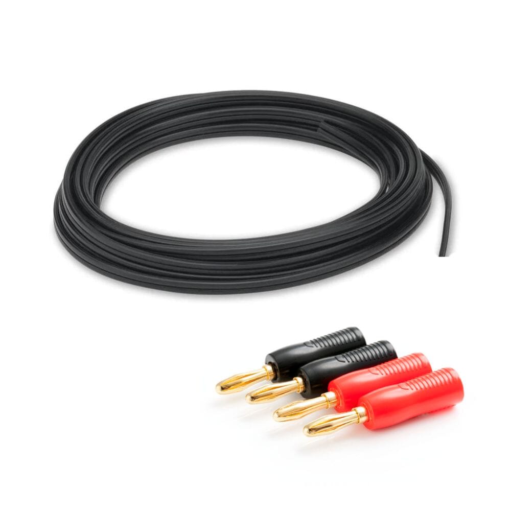 Flex Audio Ceiling Speaker Wiring Kit - 20M Speaker Cable + 4 x Banana Plugs