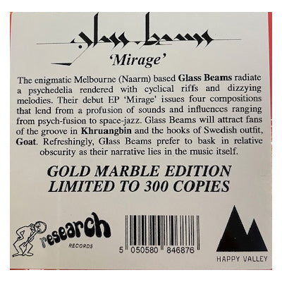 Glass Beams - Mirage 12" (Gold Marbled Vinyl) (Happy Valley Australian Exclusive) (Vinyl LP)