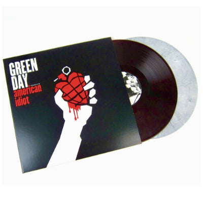 Green Day - American Idiot (Limited Red / Black Swirl & White / Black Swirl Coloured 2LP Vinyl) (Vinyl LP)