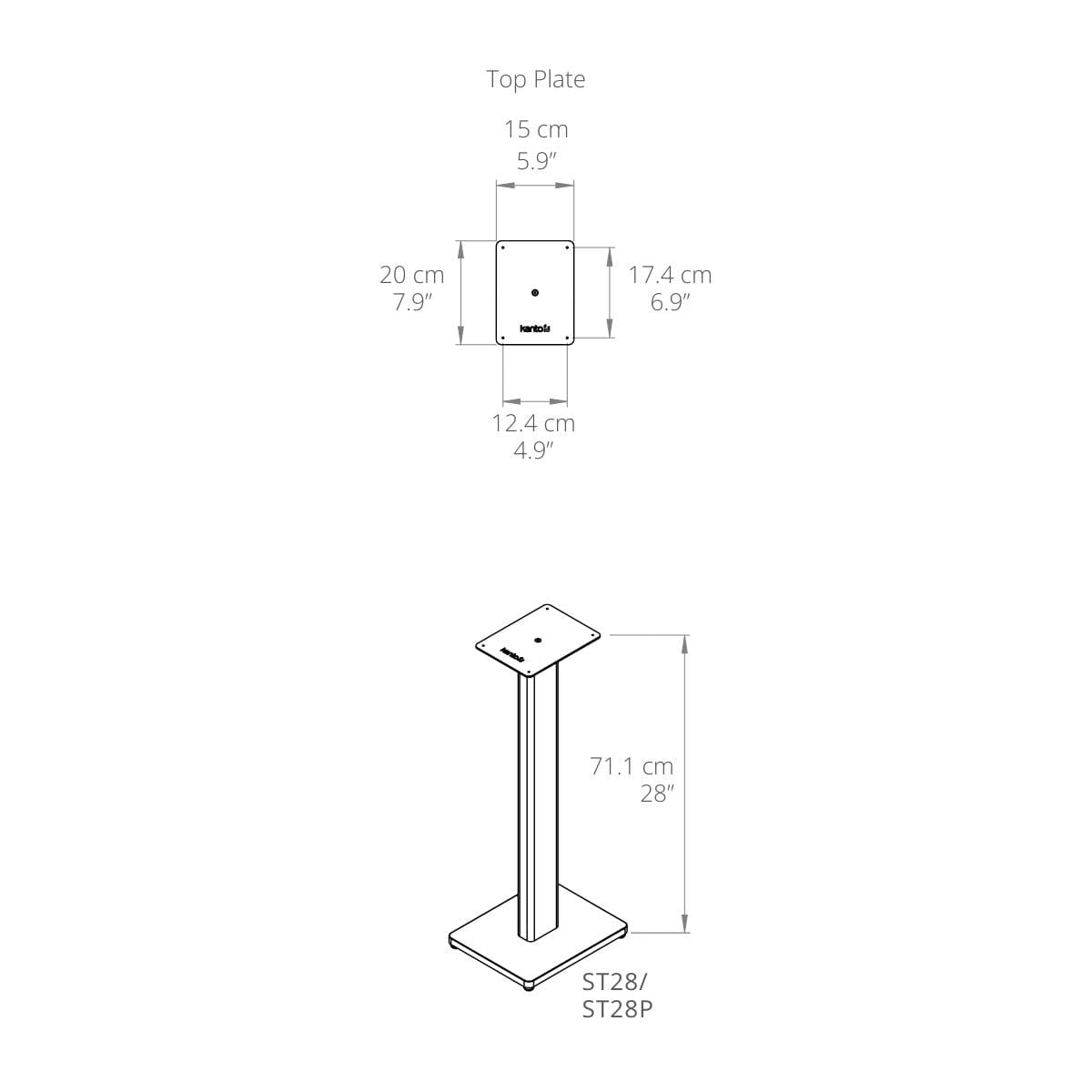 Kanto ST28 28" Speaker Stands (Pair)