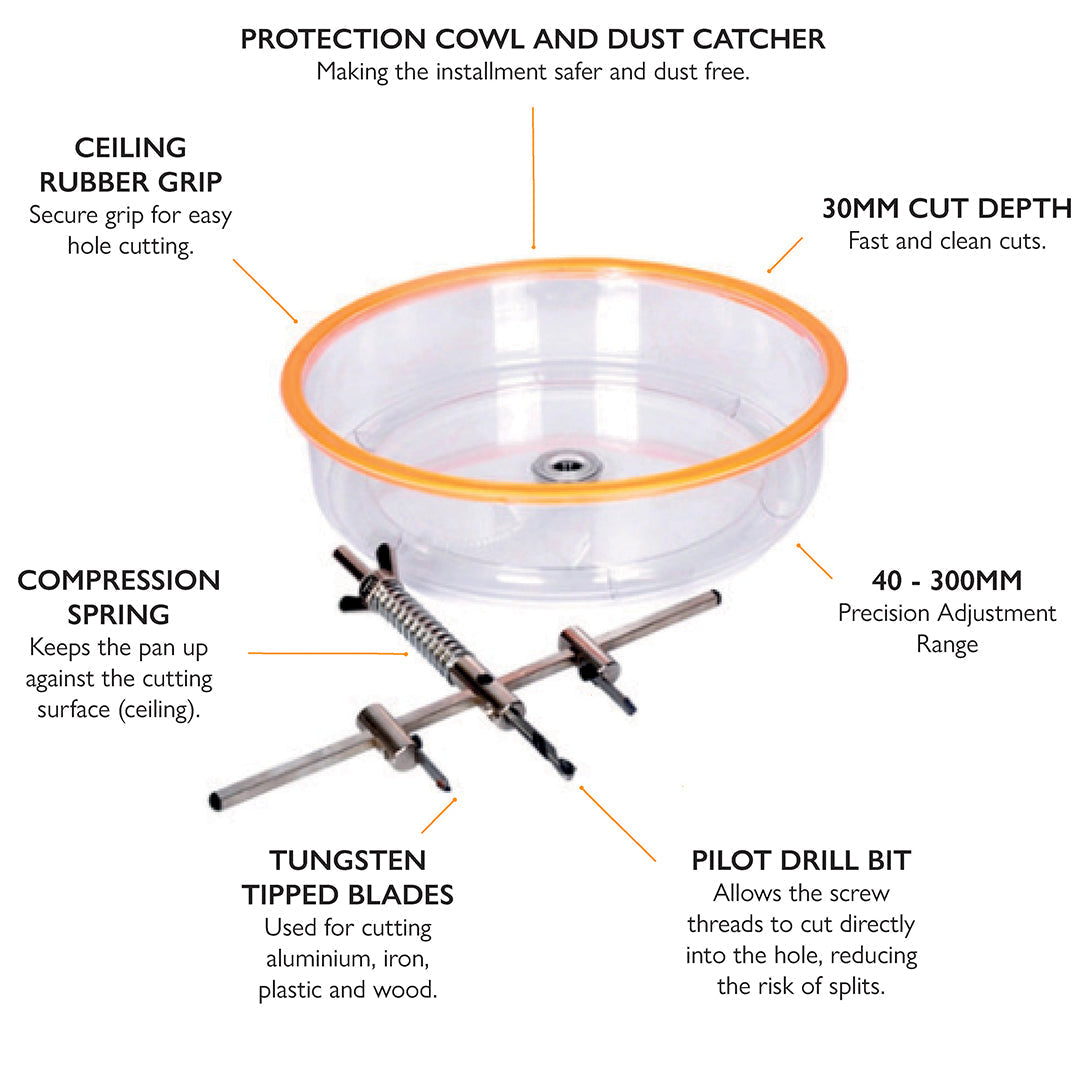 Lithe Audio Ceiling Speaker Hole Saw