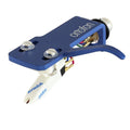 Ortofon: White Scratch OM DJ Cartridge Pre-Mounted on Blue SH-4 Headshell