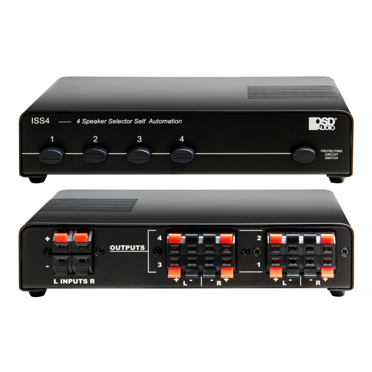 OSD Audio ISS4 4 Zone Speaker Selector Switch with Impedance Protection