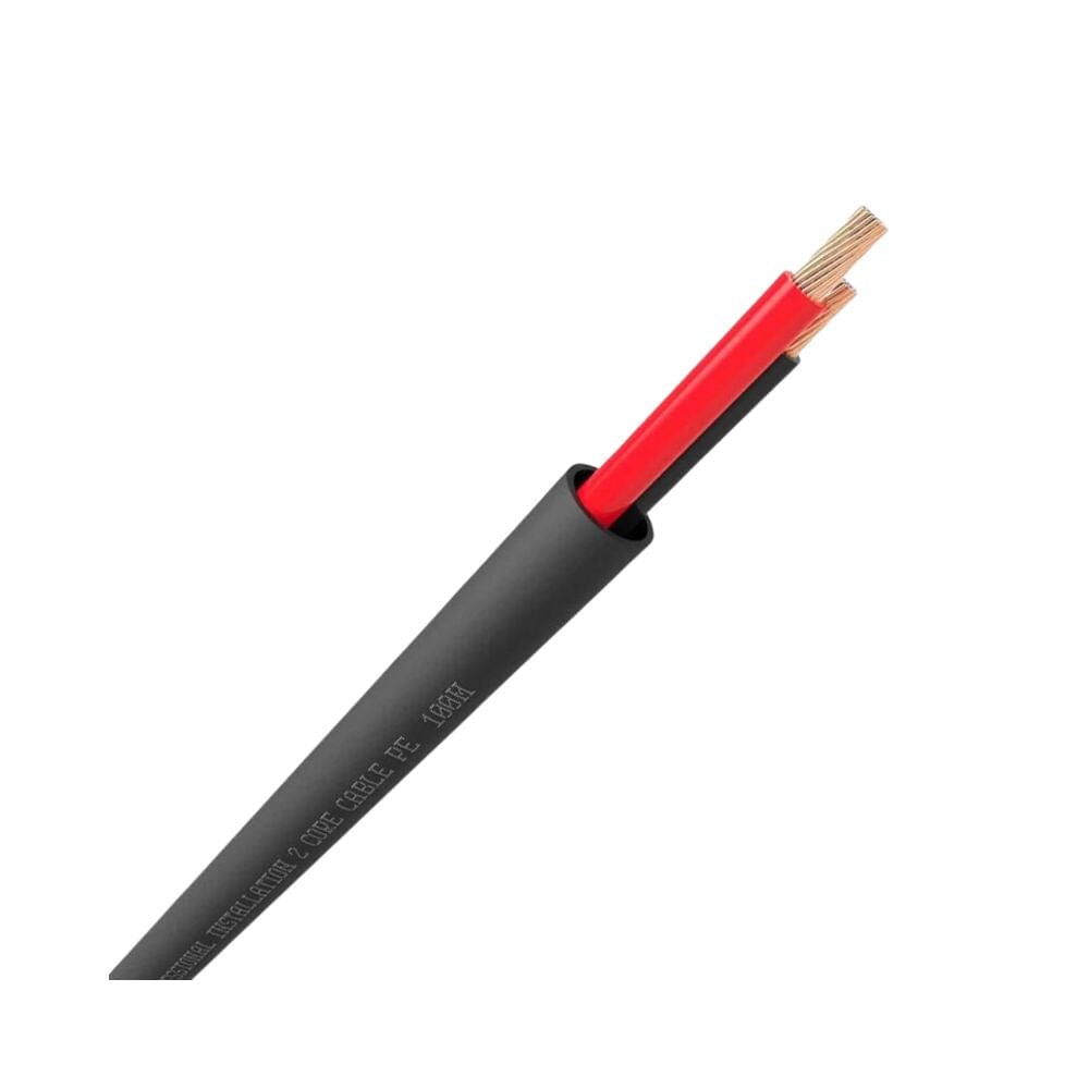 QED QX16/2 - 2 Core Outdoor Speaker Cable - Black - Custom Length