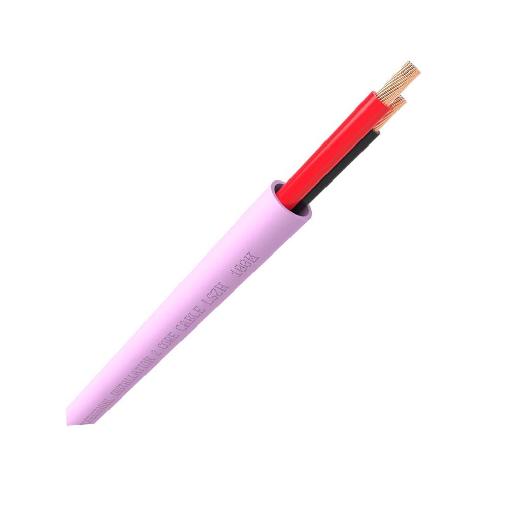 QED QX16/2 - 2 Core Speaker Cable - LSZH - Pink (100m)
