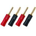 QED Screwloc ABS Banana Plugs - 4 Pack