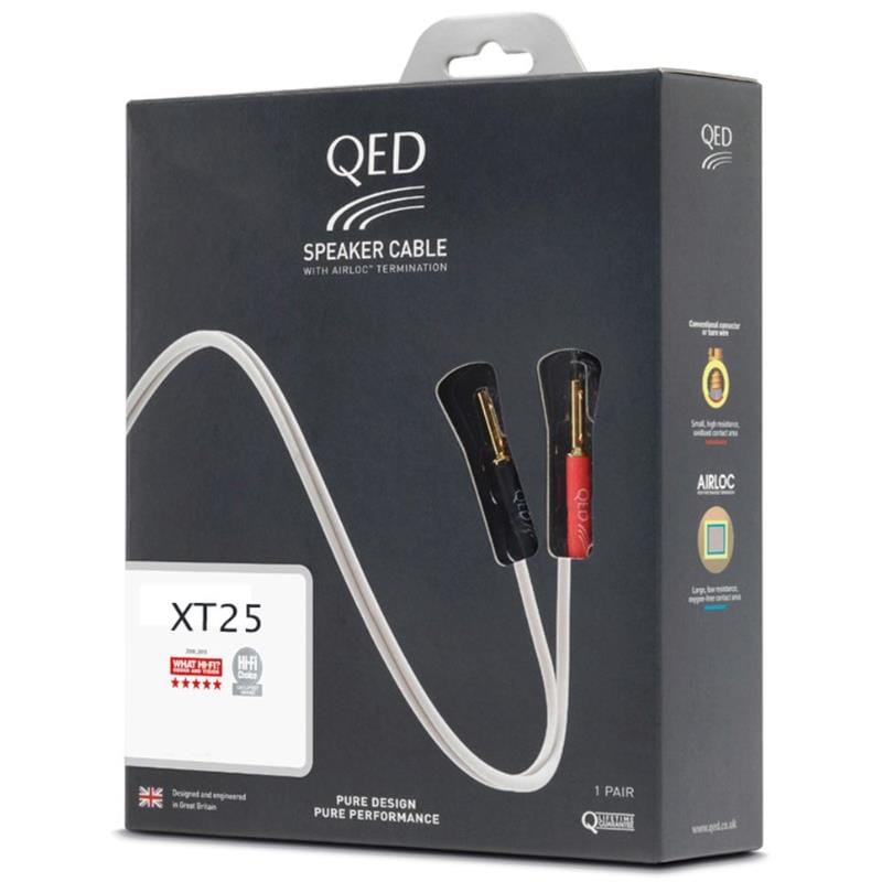 QED XT25 Pre-Terminated Speaker Cables (Pair)