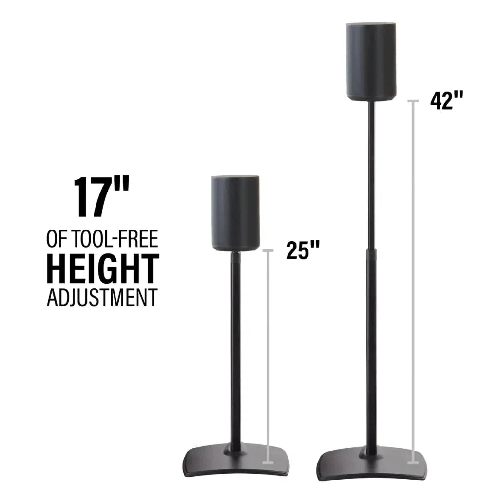 Sanus Height Adjustable Speaker Stands for Sonos Era 100 - Pair