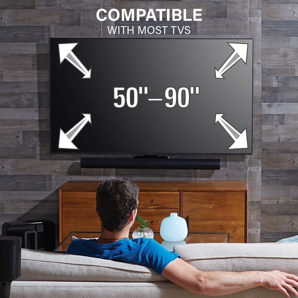 SANUS WSSATM1-B2 Extendable Soundbar TV Mount Designed for Sonos Arc Sound Bar