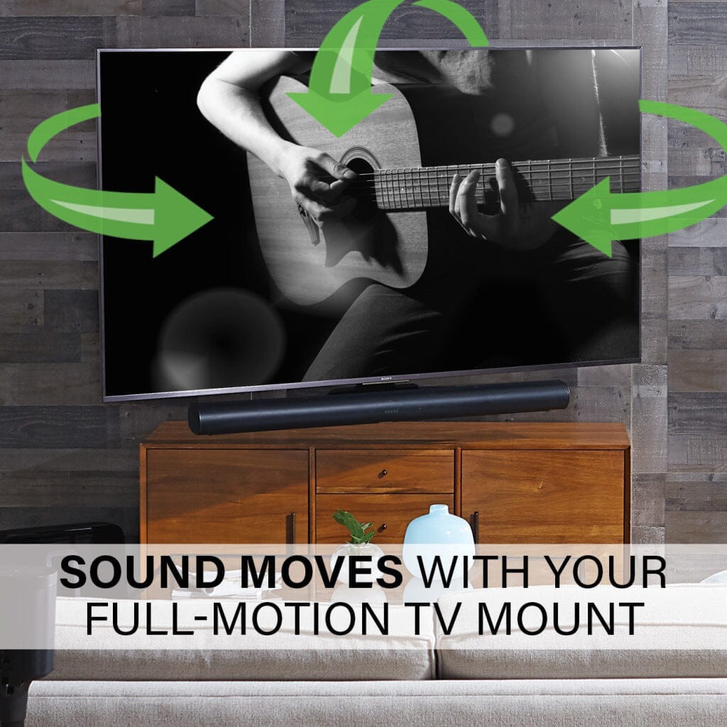 SANUS WSSATM1-B2 Extendable Soundbar TV Mount Designed for Sonos Arc Sound Bar