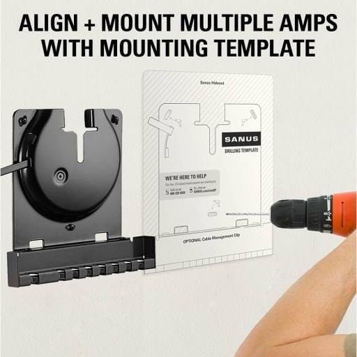 Sanus WSSCAM1 Slim Wall Mount Designed for Sonos AMP