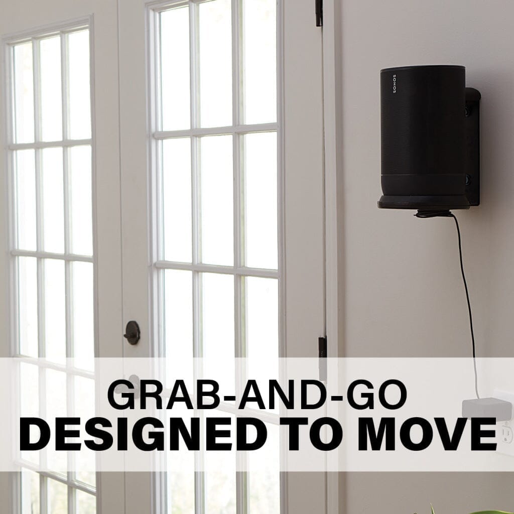 SANUS WSSMM1-B2 Indoor & Outdoor Mount Designed For Sonos Move Speaker