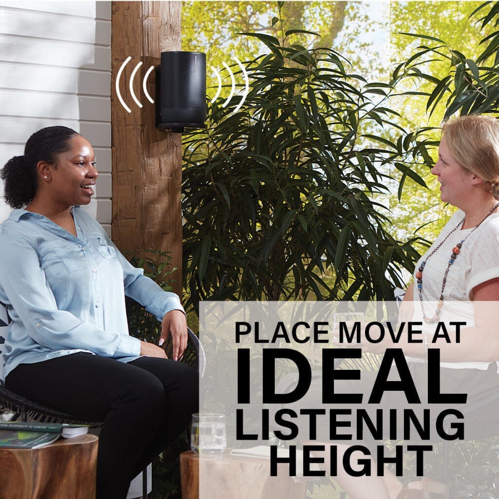 SANUS WSSMM1-B2 Indoor & Outdoor Mount Designed For Sonos Move Speaker