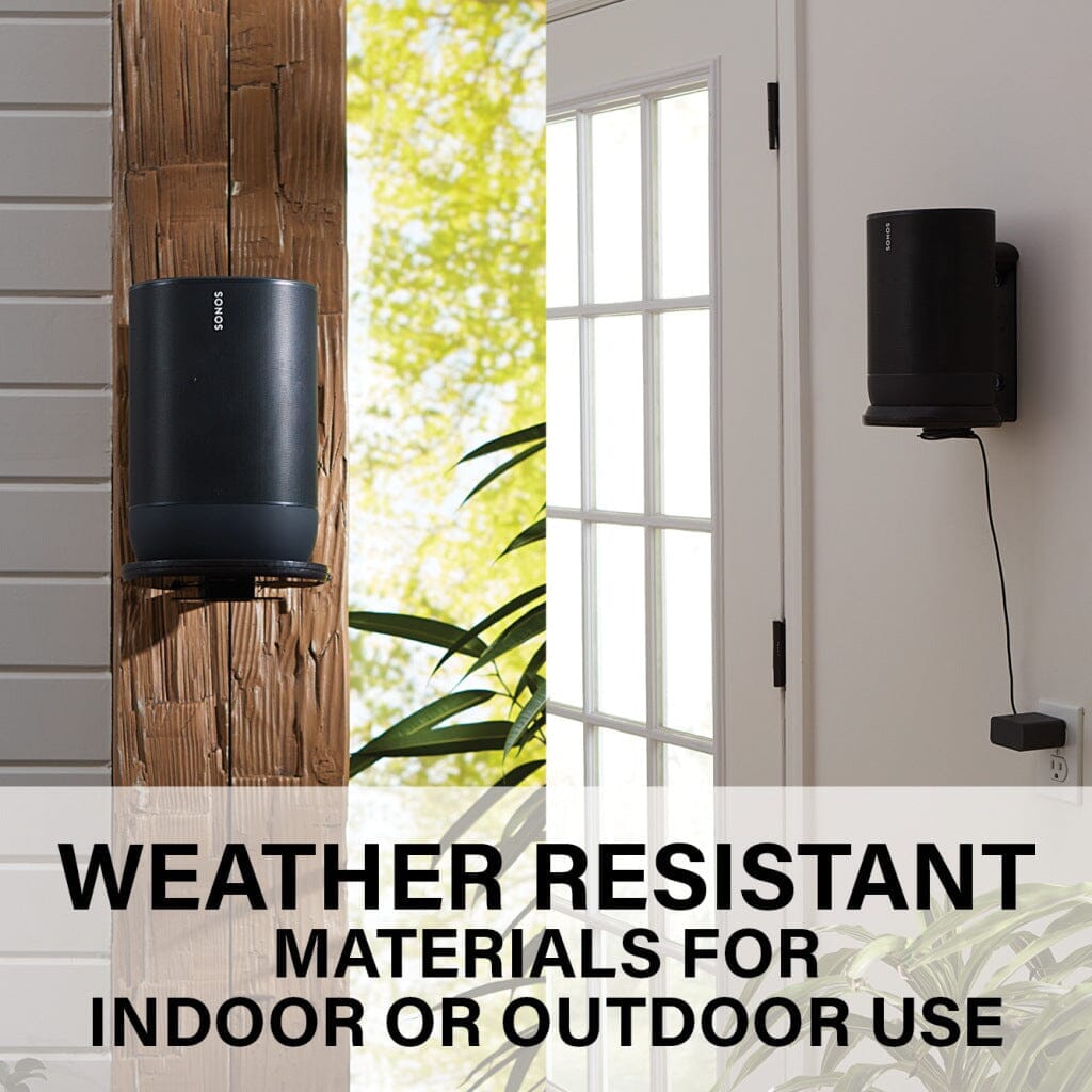 SANUS WSSMM1-B2 Indoor & Outdoor Mount Designed For Sonos Move Speaker