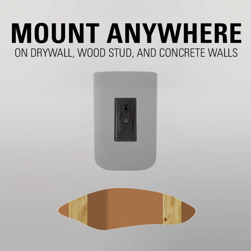 SANUS WSWMU2-B2 Speaker Wall Mounts for Bookshelf Speakers up to 10 lbs - Pair
