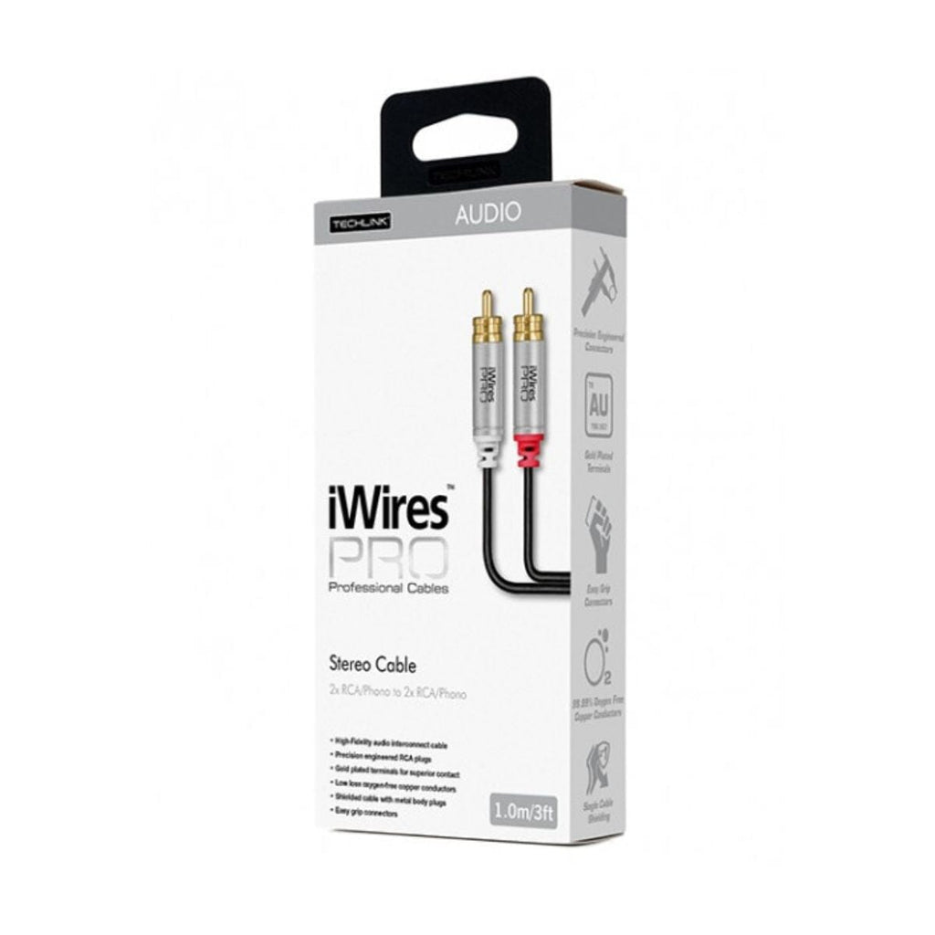 Techlink iWires Pro RCA to RCA Audio Cable (1 - 5m)