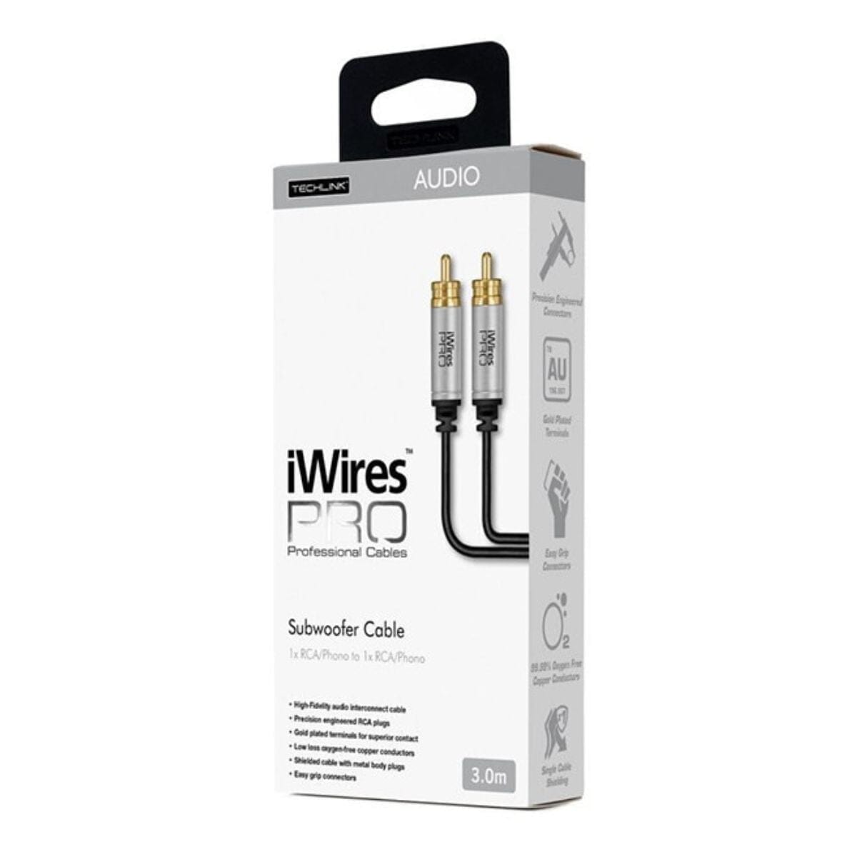 Techlink iWires Pro Subwoofer Cable (3 - 8m)