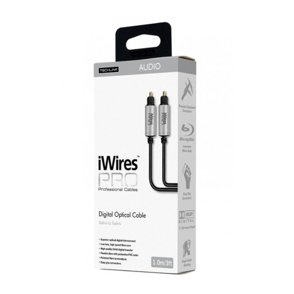 Techlink iWires Pro Toslink to Toslink Optical Audio Cable (1 - 10m)