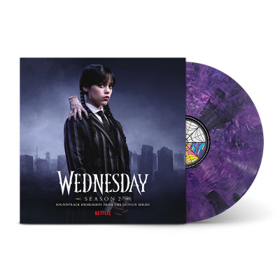 Wednesday Season 2 Soundtrack (Purple & Black Blended Transparent Vinyl) (Vinyl LP)
